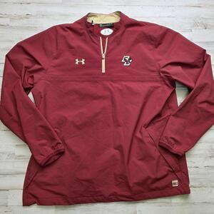 Under Armour Boston College Eagles 1/4 Zip Sideline Windbreaker Jacket - Mens XL